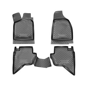 Mazda BT-50 Floor Mats - Omac - Rubber TPE 4 Pcs - Black - 2006-2011 Mazda BT-50 Floor Mats - Omac - Rubber TPE 4 Pcs - Black - 2006-2011
